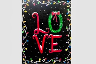 Paint Nite: Snowy Christmas Love